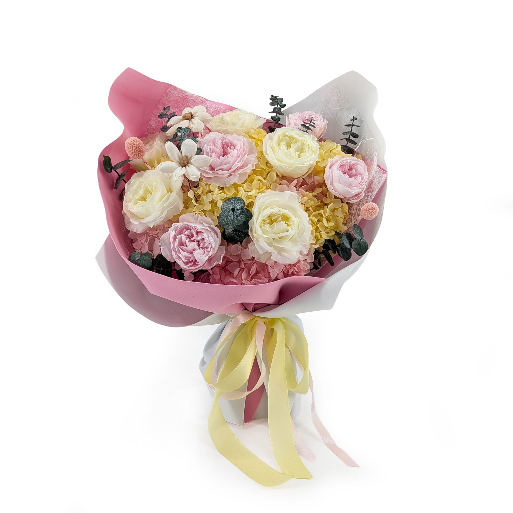 Prémiová kytice v krabičce – EVERGIVE – A Lasting Gesture – Pearl Royal