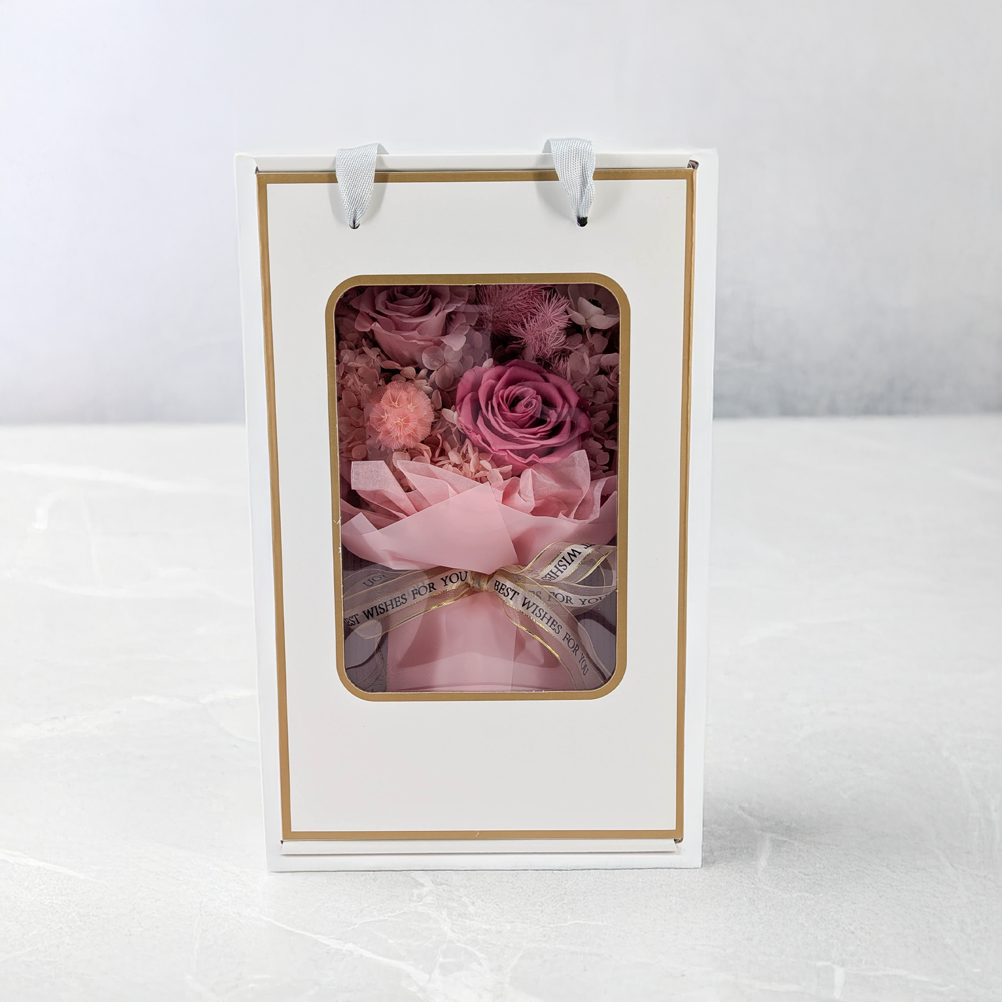 Prémiová kytice v krabici - EVERGIVE – A Lasting Gesture – Rose Grace