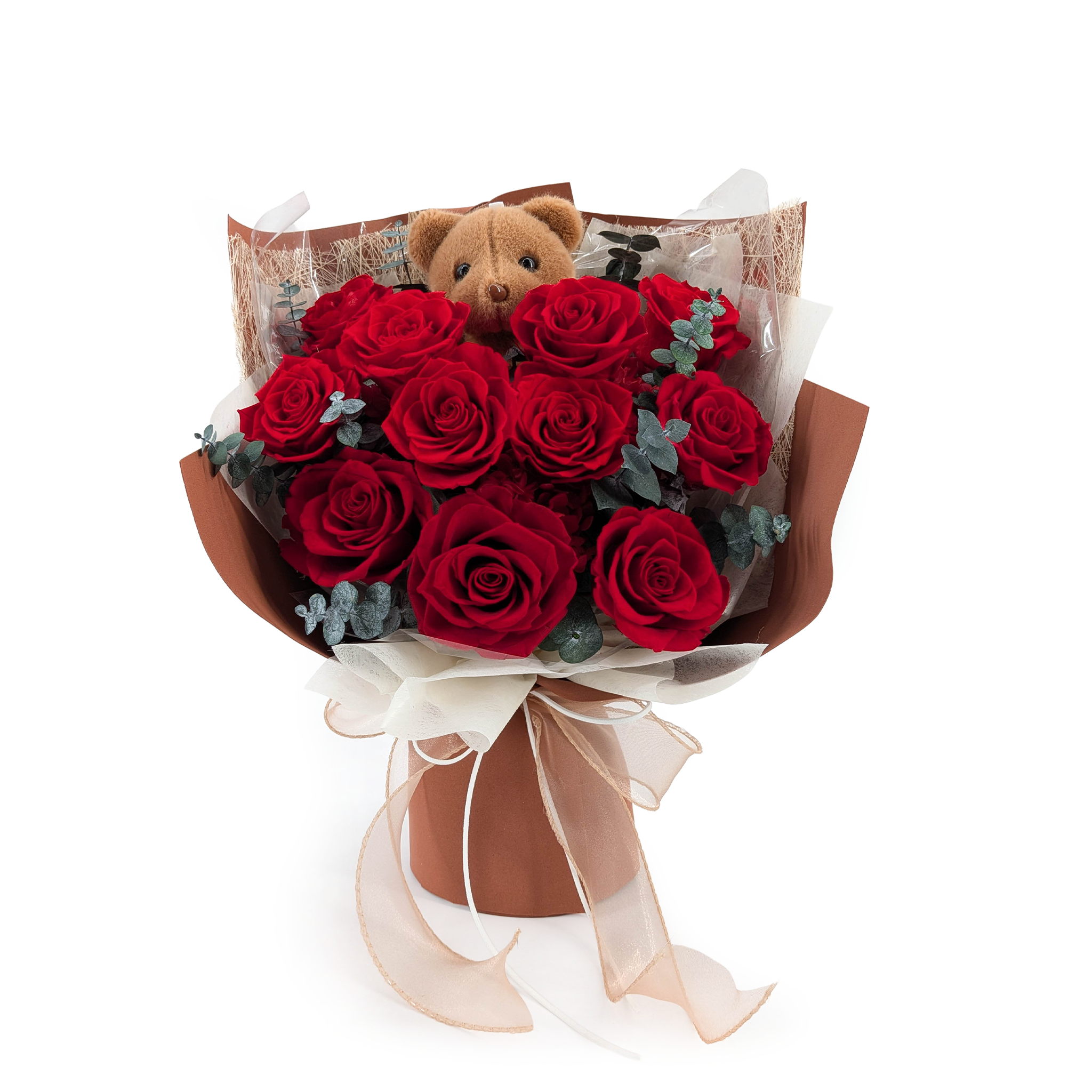 Prémiová kytice v krabičce – EVERGIVE – A Lasting Gesture – Ruby Adore