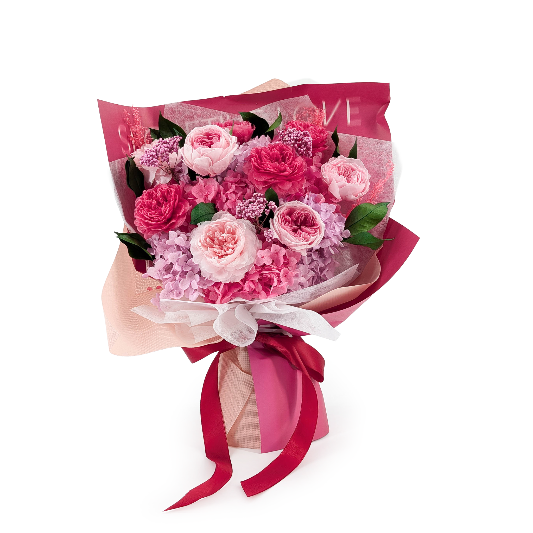 Prémiová kytice v krabičce – EVERGIVE – A Lasting Gesture – Rosé Royal
