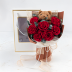 Prémiová kytice v krabičce - EVERGIVE – A Lasting Gesture – Ruby Tenderness