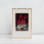 Prémiová kytice v krabičce - EVERGIVE – A Lasting Gesture – Ruby Tenderness