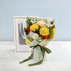 Prémiová kytice v krabičce - EVERGIVE – A Lasting Gesture – Sunny Charm